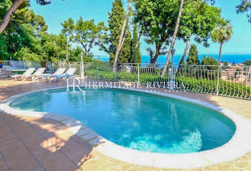 Provencal style villa with pool and sea views