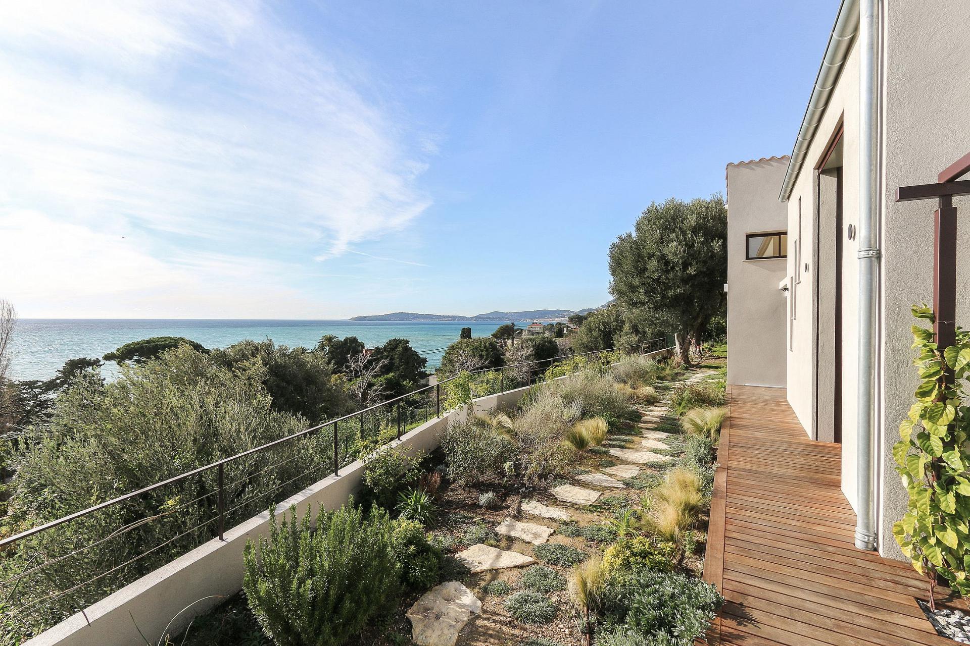 New villa calm close seafront