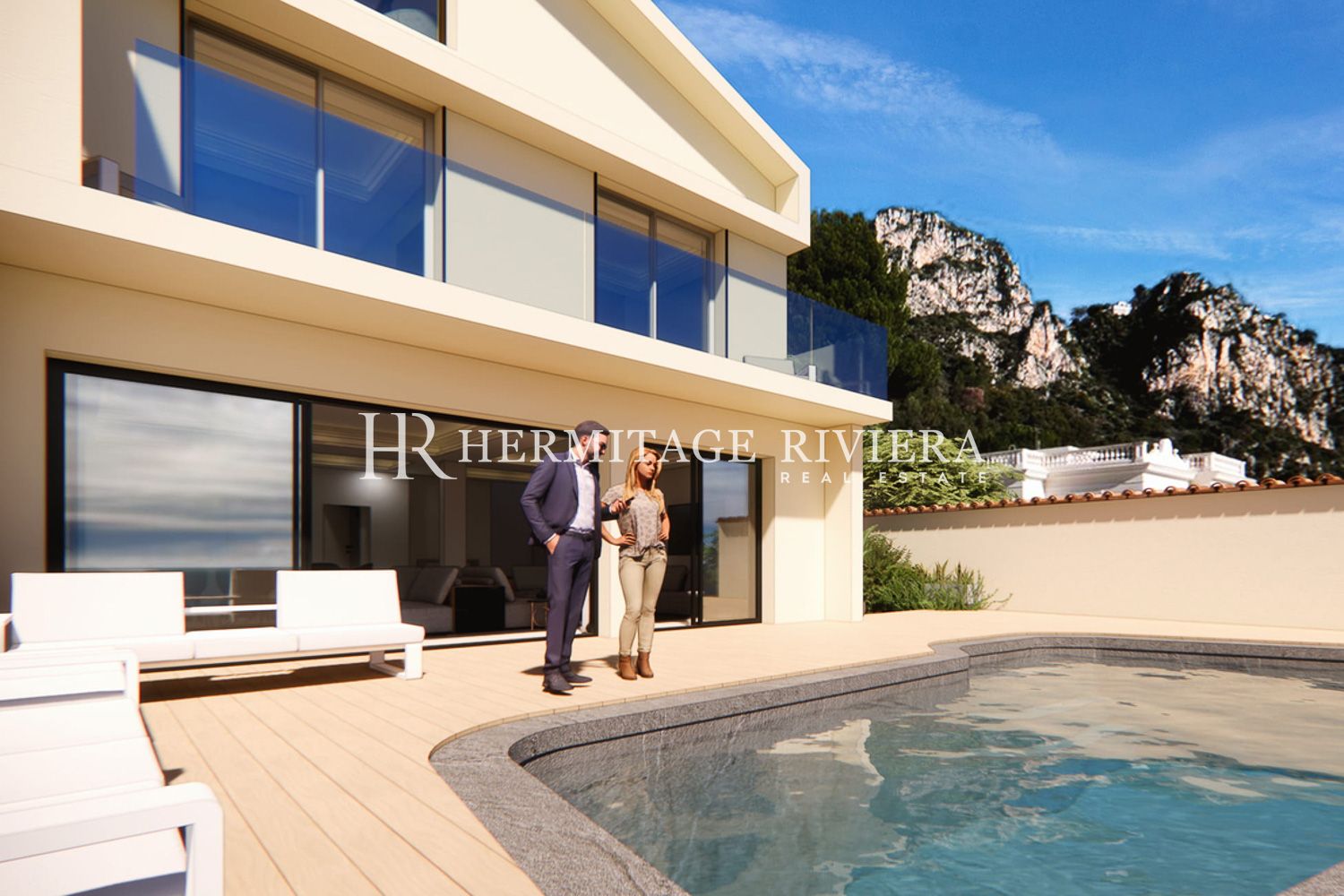 Villa i Beaulieu-sur-Mer Modern villa - Havsutsikt - Pool (bild 3)