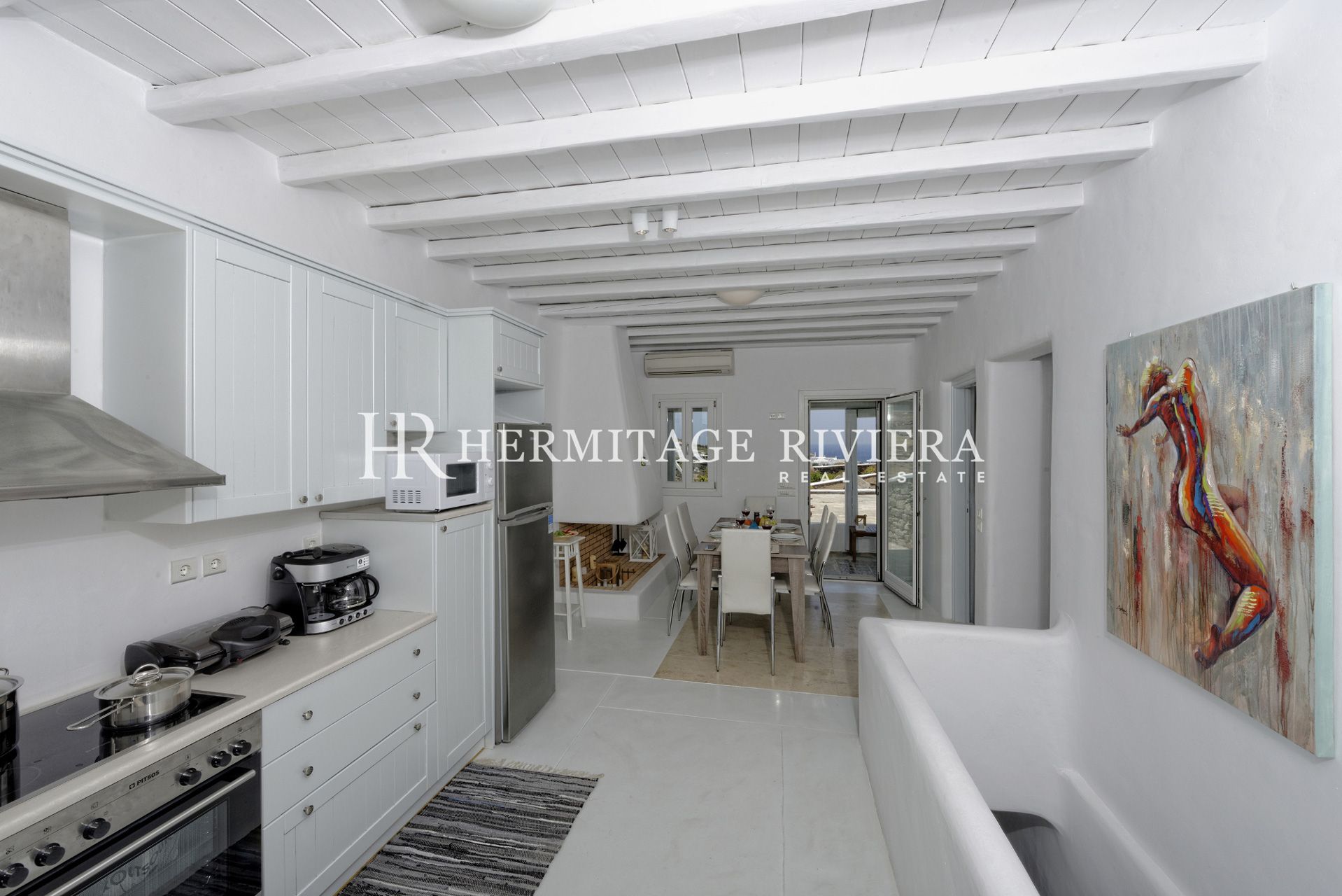 Lyxig mykonisk arkitekturvilla  (bild 7)