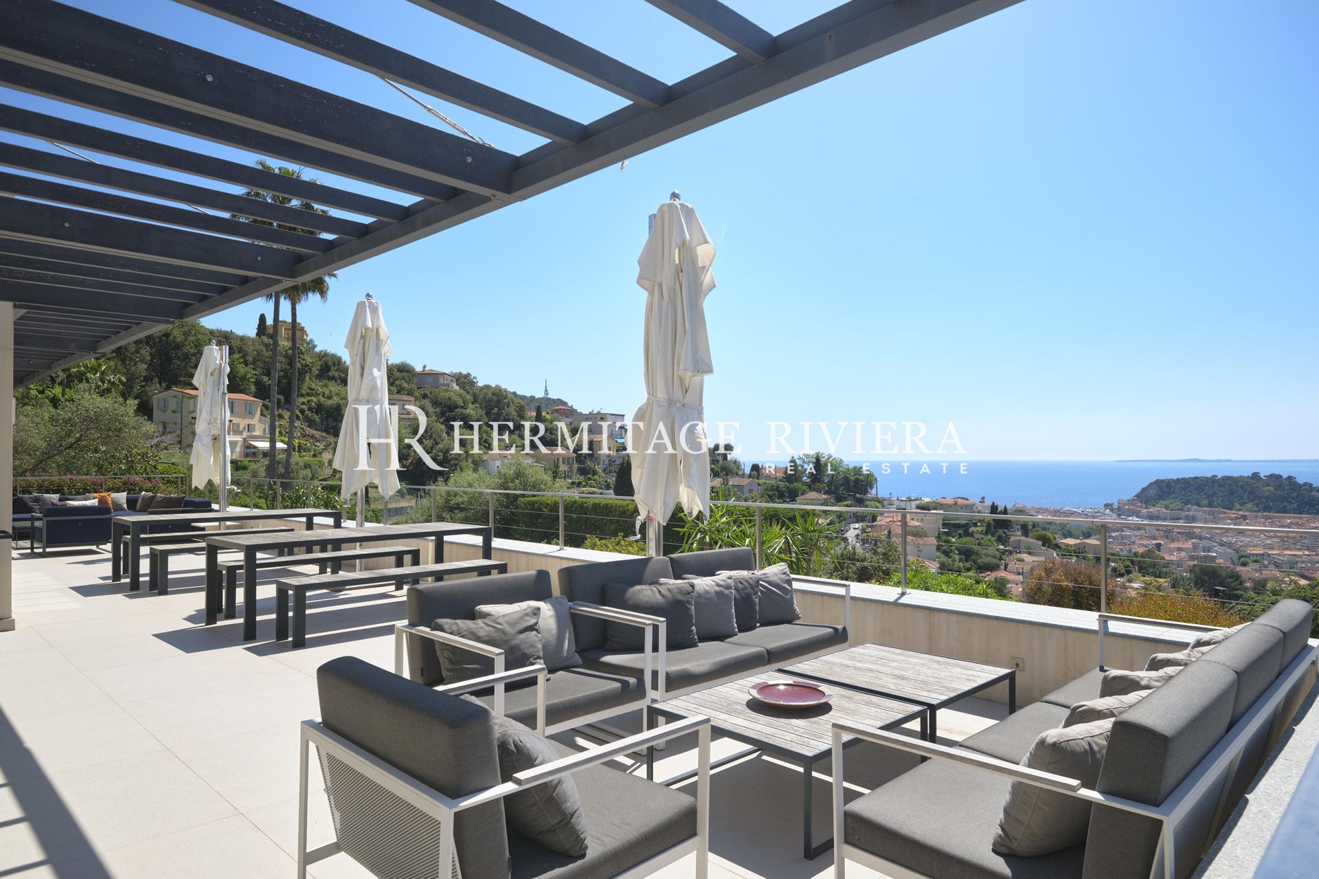 Propiedad moderna - Vista a la bahía de Niza - Piscina (imagen 5)