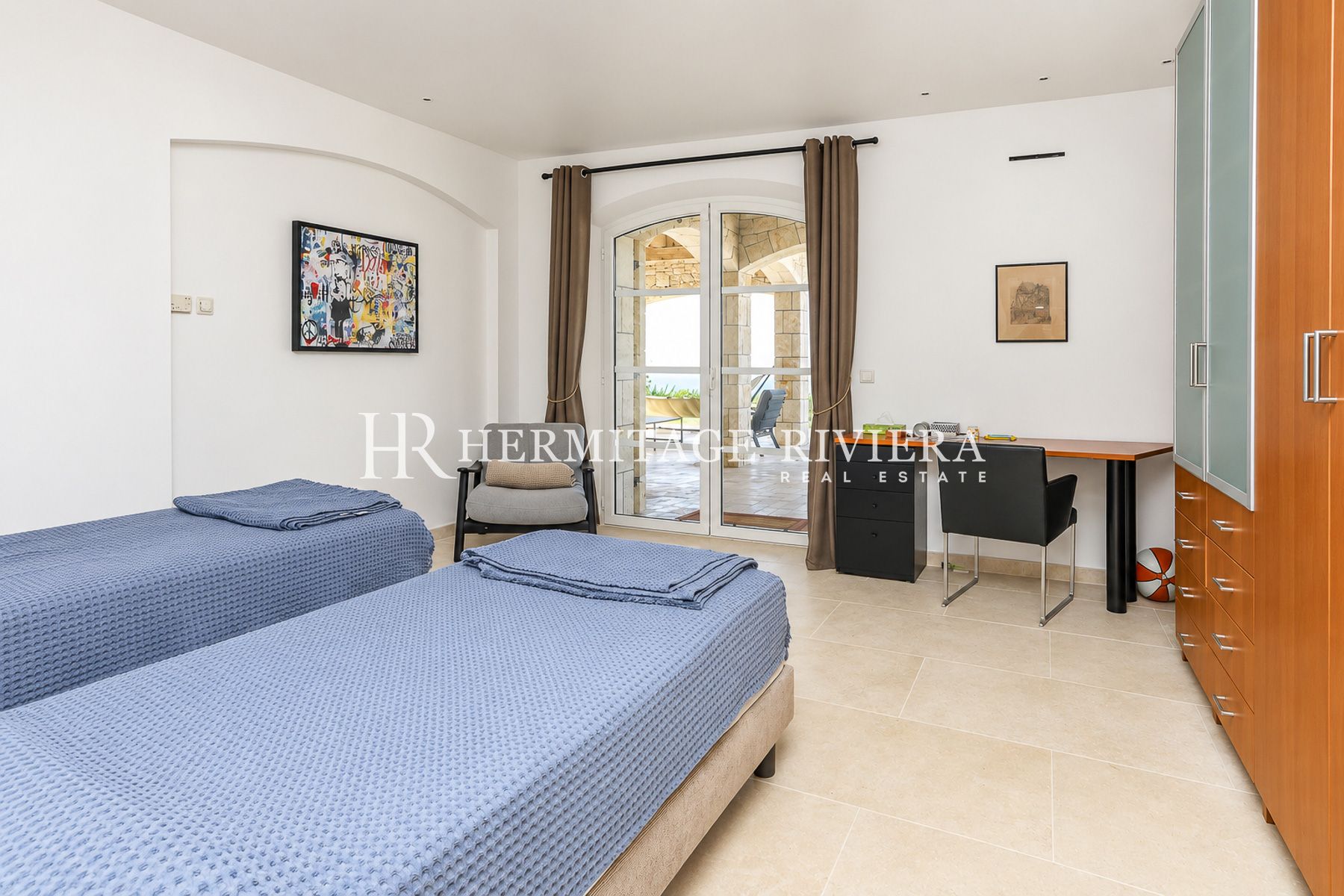 Villa i La Colle-sur-Loup Privat eiendom - Havutsikt - Flat hage - Basseng  (bilde 19)