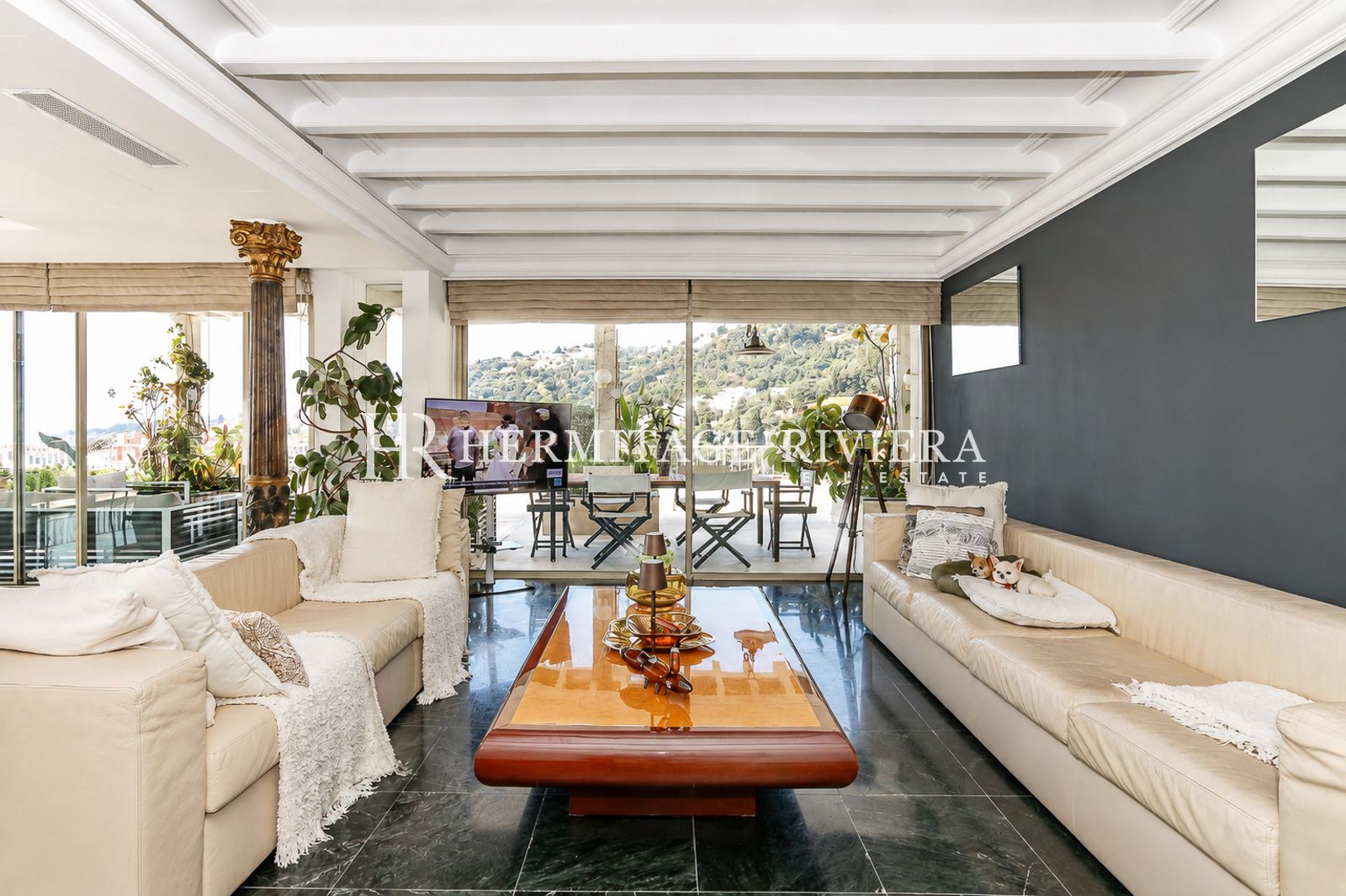 Penthouse i Menton Garavan Penthouse - Betagende panoramaudsigt over havet - Terrasse (billede 15)