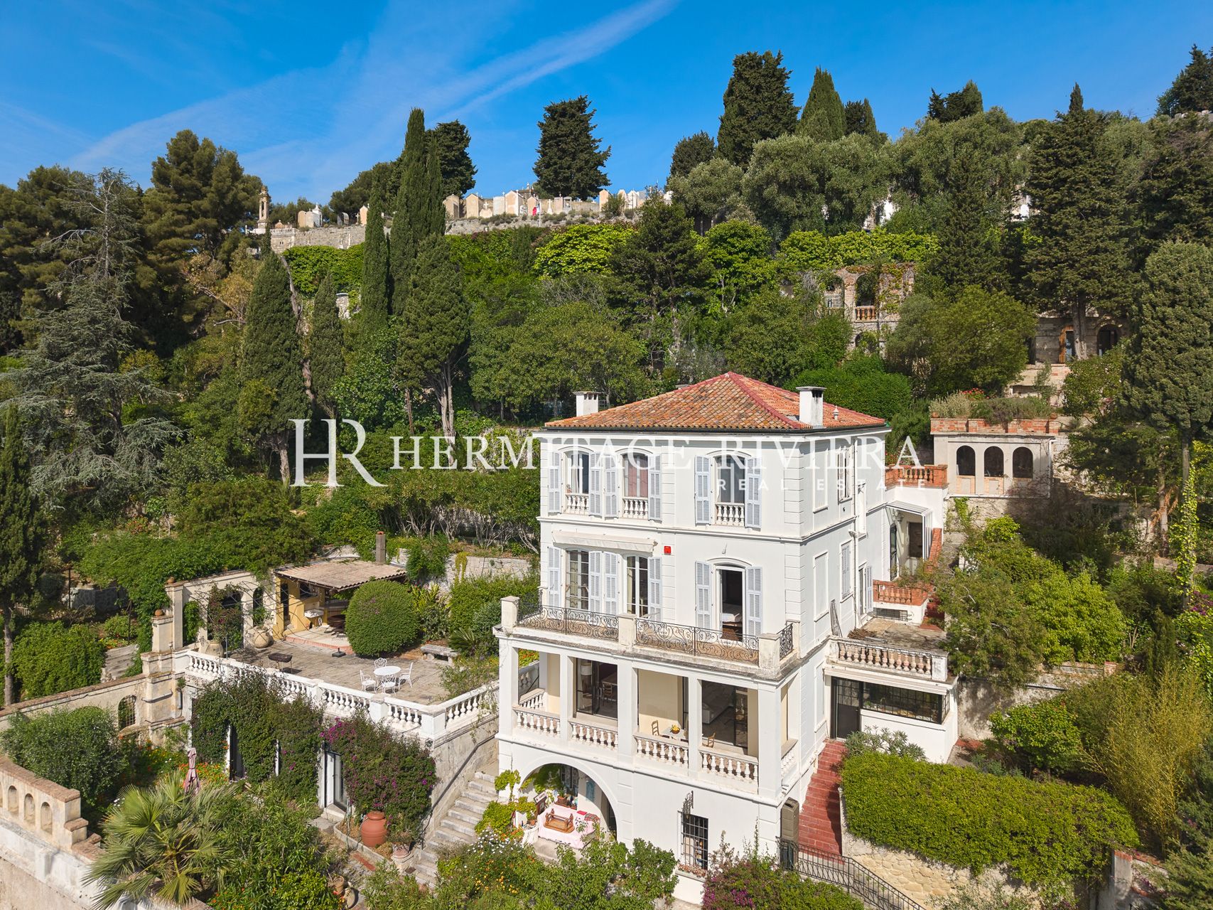 Villa i Menton Garavan Belle Epoque villa - rolig - Havudsigt panoramaudsigt (billede 2)