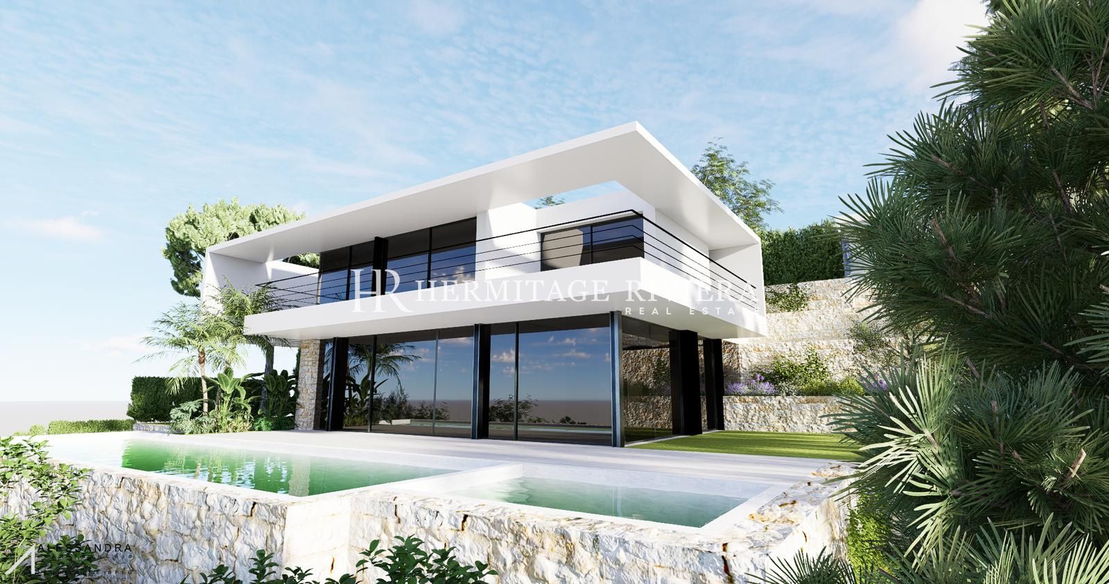 现代别墅项目 - 泳池 - 海景 (图片 6)