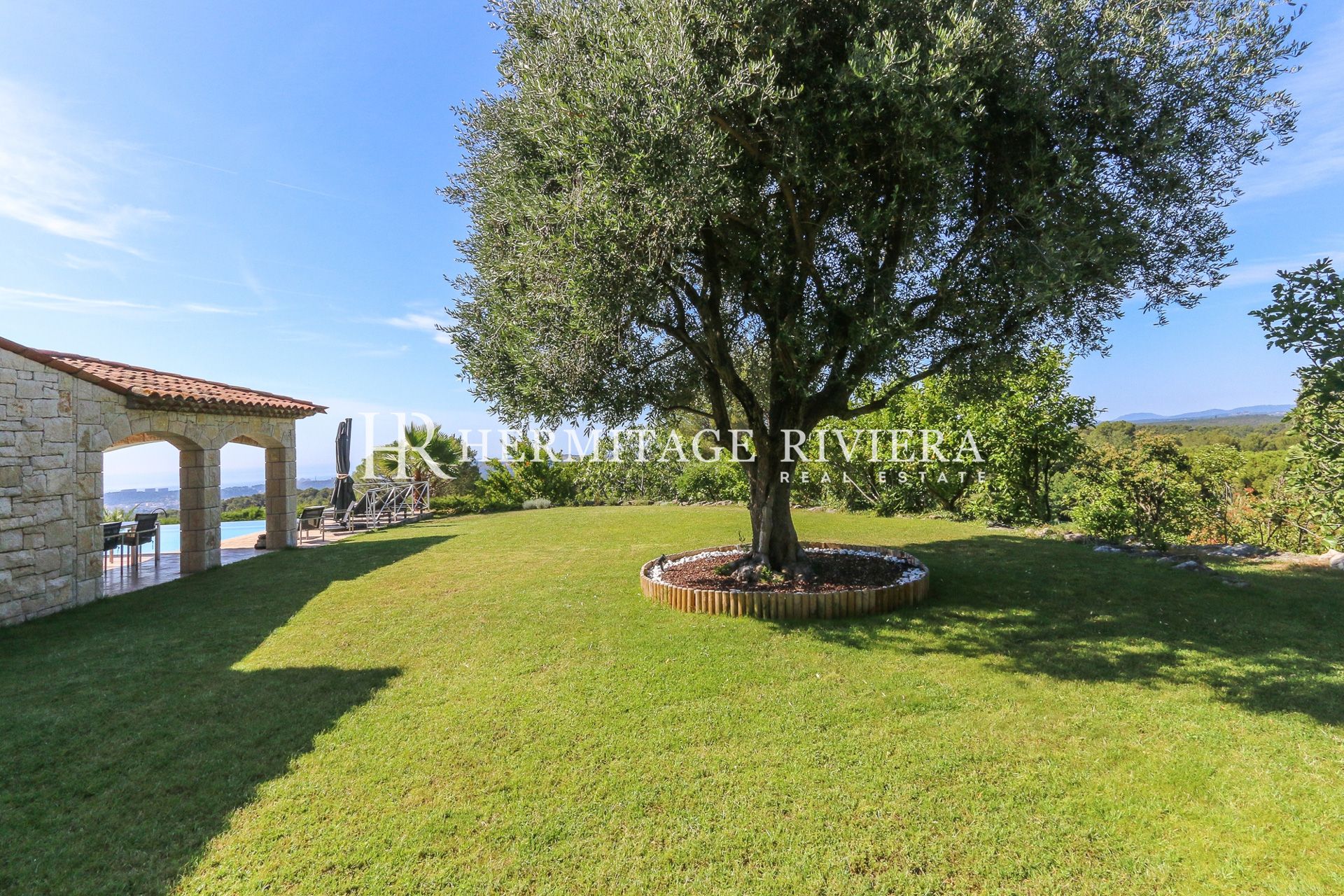 Villa i Saint-Paul-de-Vence Privat ejendom - Havudsigt - Flad have - Pool  (billede 6)