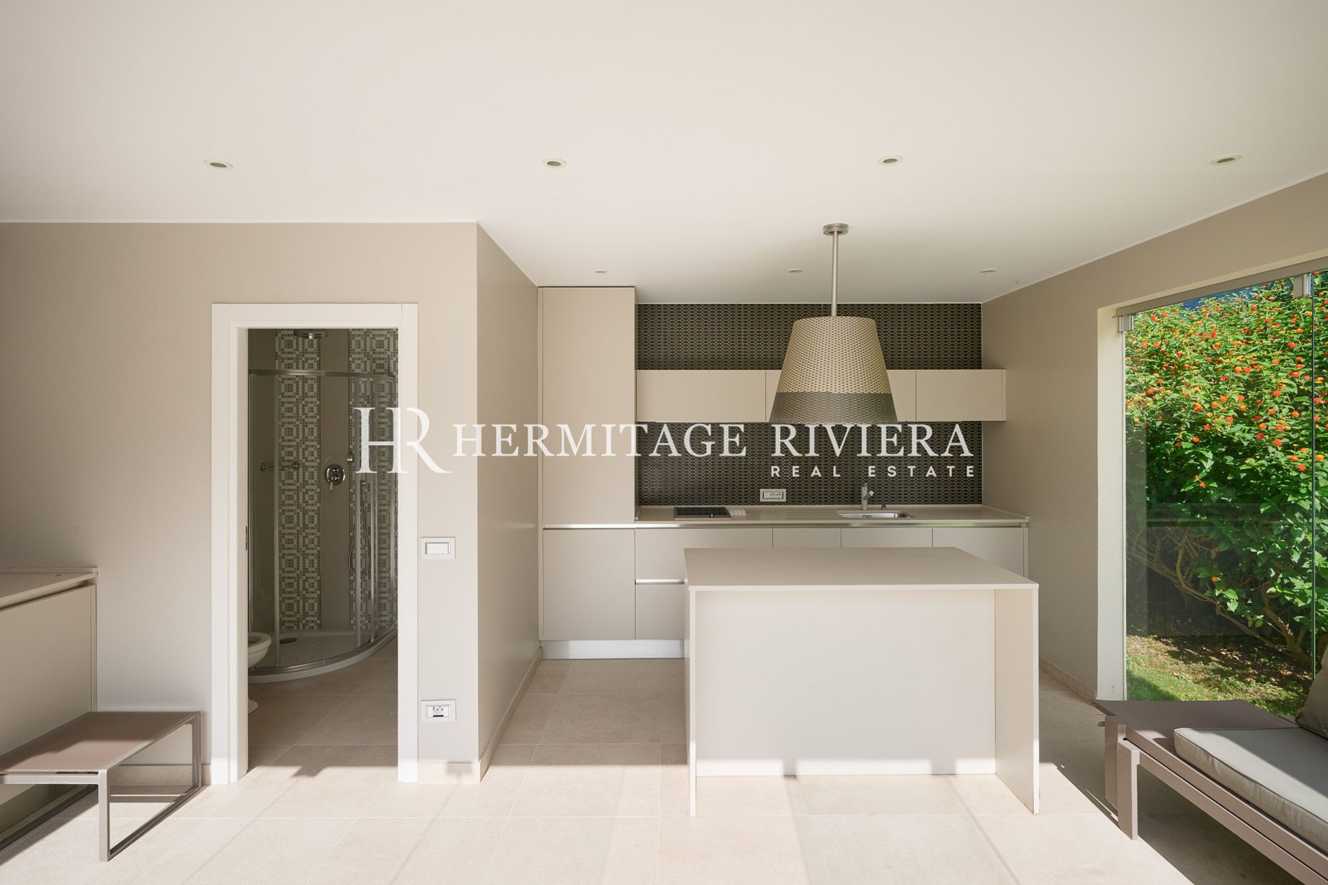 Владение из двух современных вилл - Вид на море - Бассейн (изображение 34)