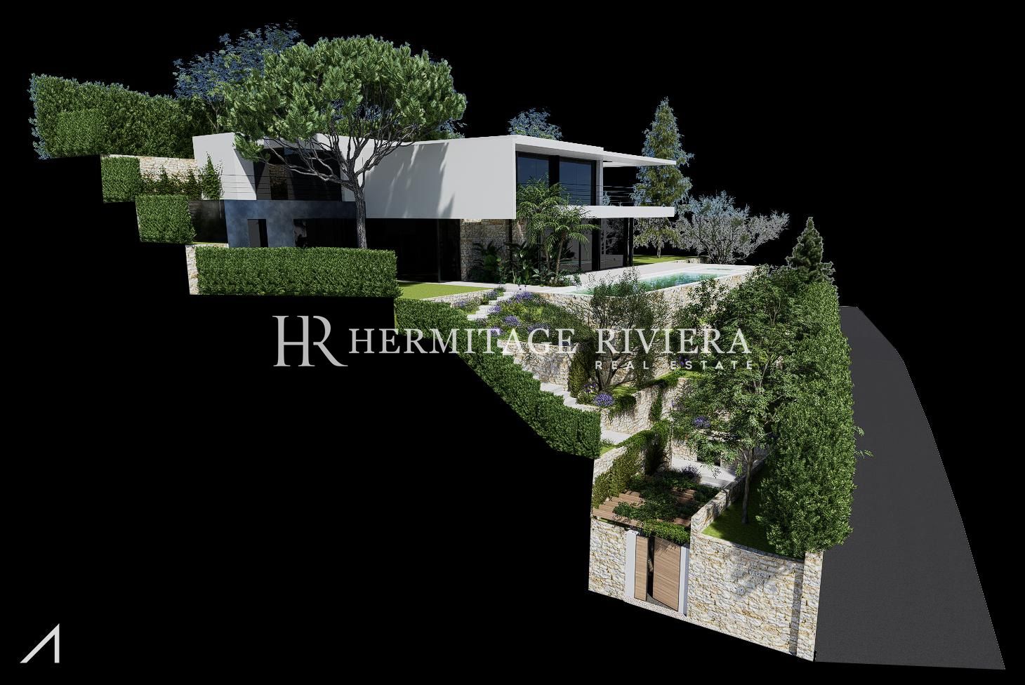 现代别墅项目 - 泳池 - 海景 (图片 11)