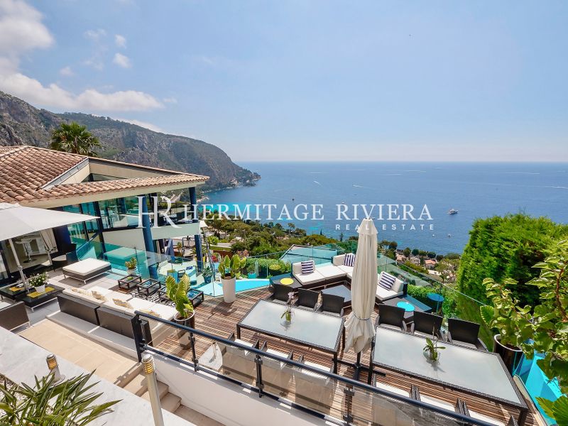 Moderne Villa - Panoramablick auf das Meer - Pool