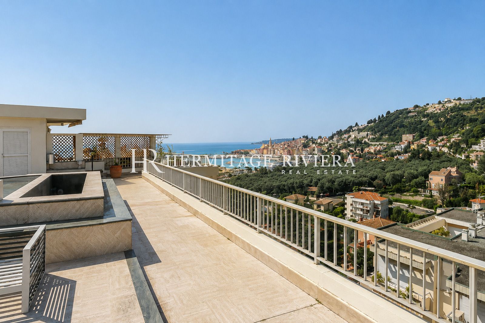 Penthouse i Menton Garavan Penthouse - Betagende panoramaudsigt over havet - Terrasse (billede 19)