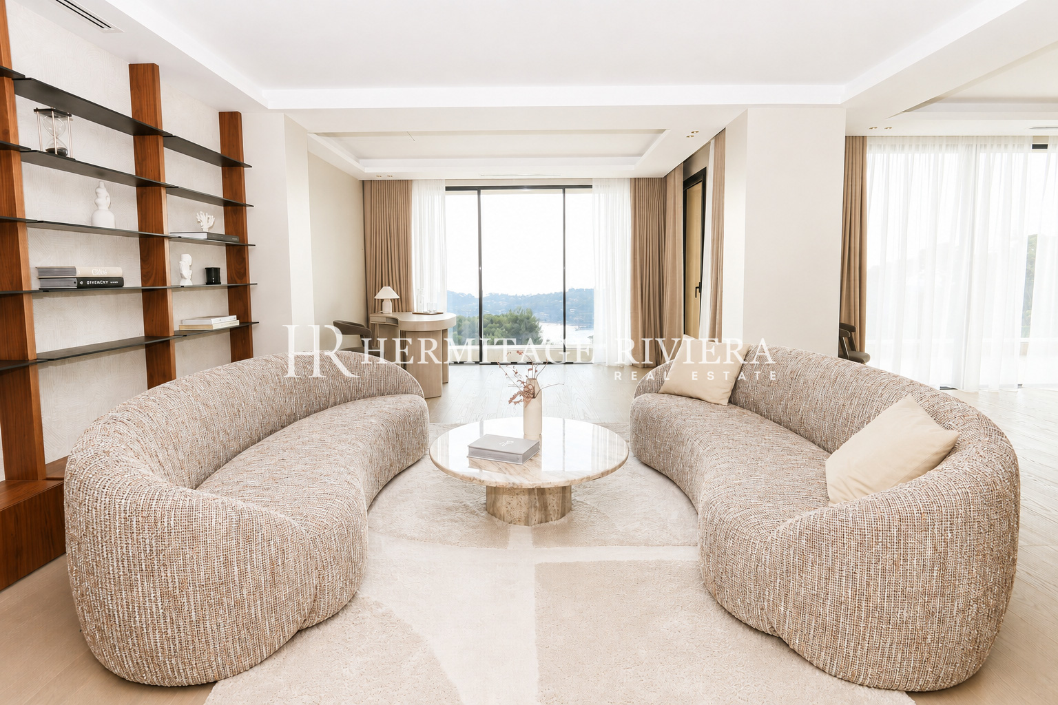 别墅 在 尼斯蒙特博龙 重建别墅 - 现代风格 - 海景 - 平坦花园  (图片 13)