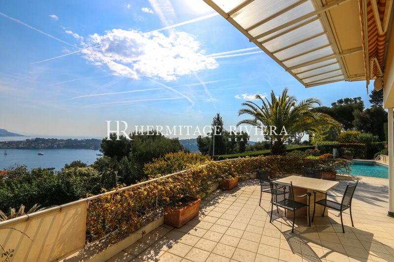 Panoramic view of the Bay of Villefranche and Cap Ferrat