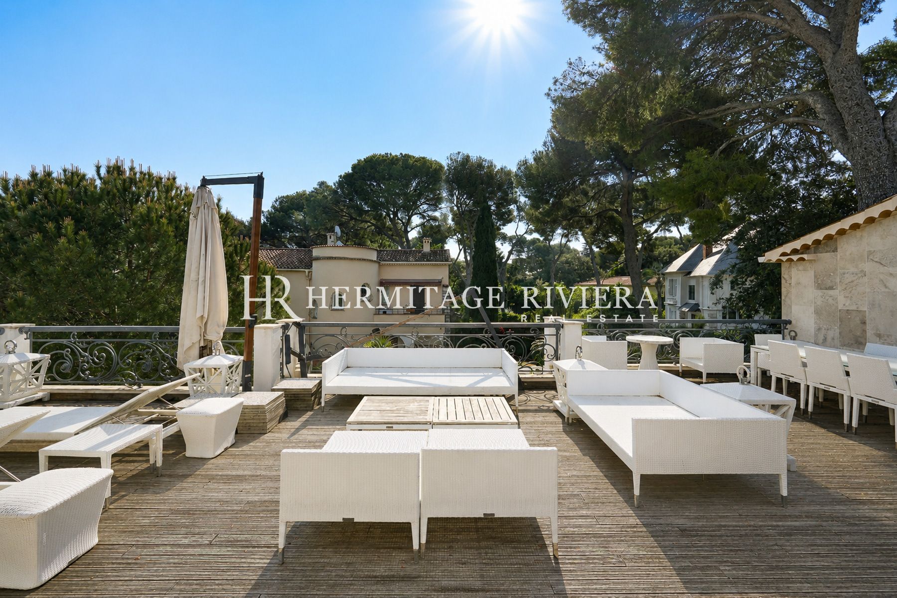 roof terrace of villa for sale in Cap-Martin