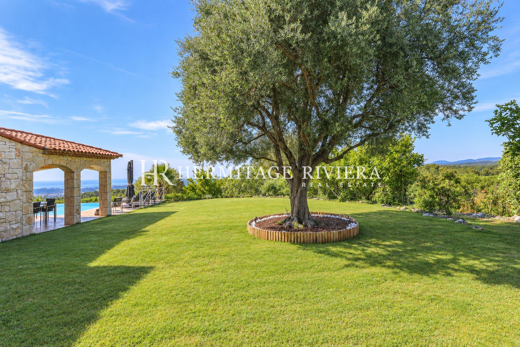 Villa i La Colle-sur-Loup Privat eiendom - Havutsikt - Flat hage - Basseng  (bilde 6)