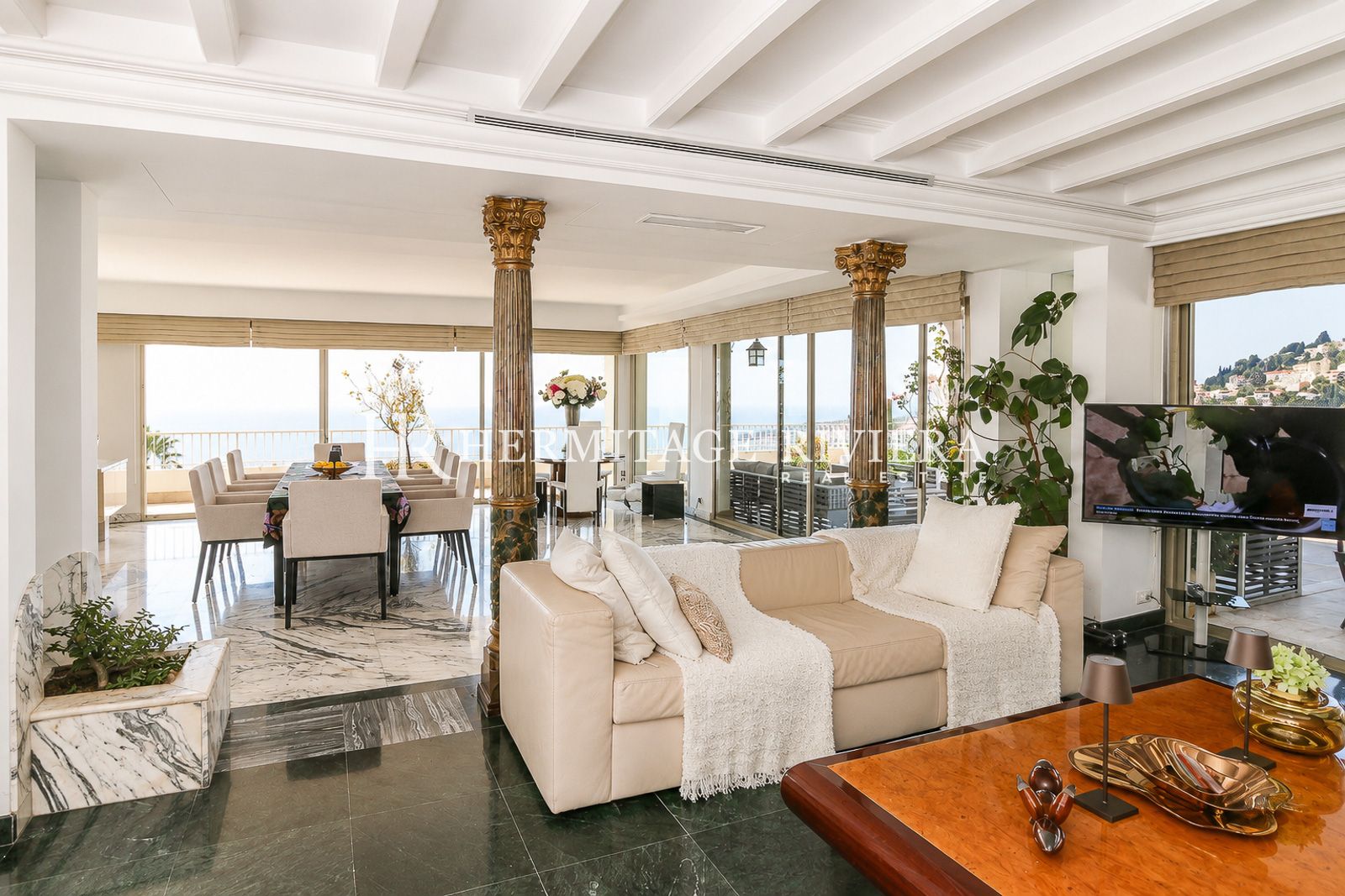 Penthouse i Menton Garavan Penthouse - Betagende panoramaudsigt over havet - Terrasse (billede 16)