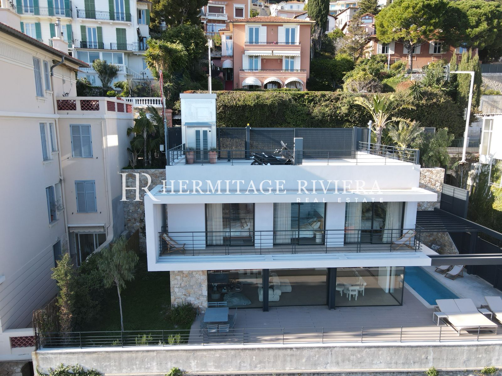 Villa contemporanea vicino a Monaco - Piscina - Rara opportunità di affitto annuale (immagine 1)