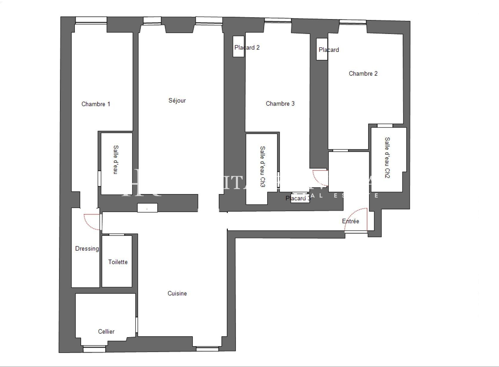 Apartamento de 3 habitaciones - Edificio barroco del siglo XVII - Cours Saleya (imagen 22)