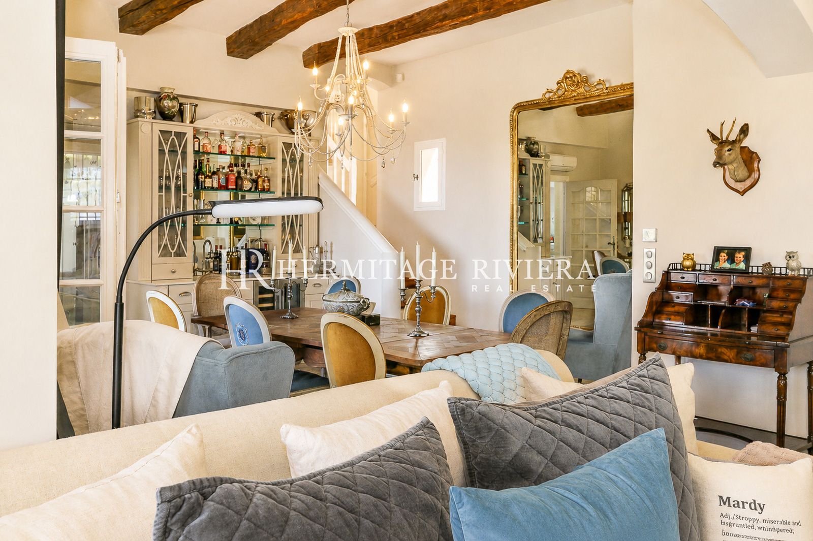 Villa in Eze Village Renovated villa - Views overlooking the village - Pool (image 11)
