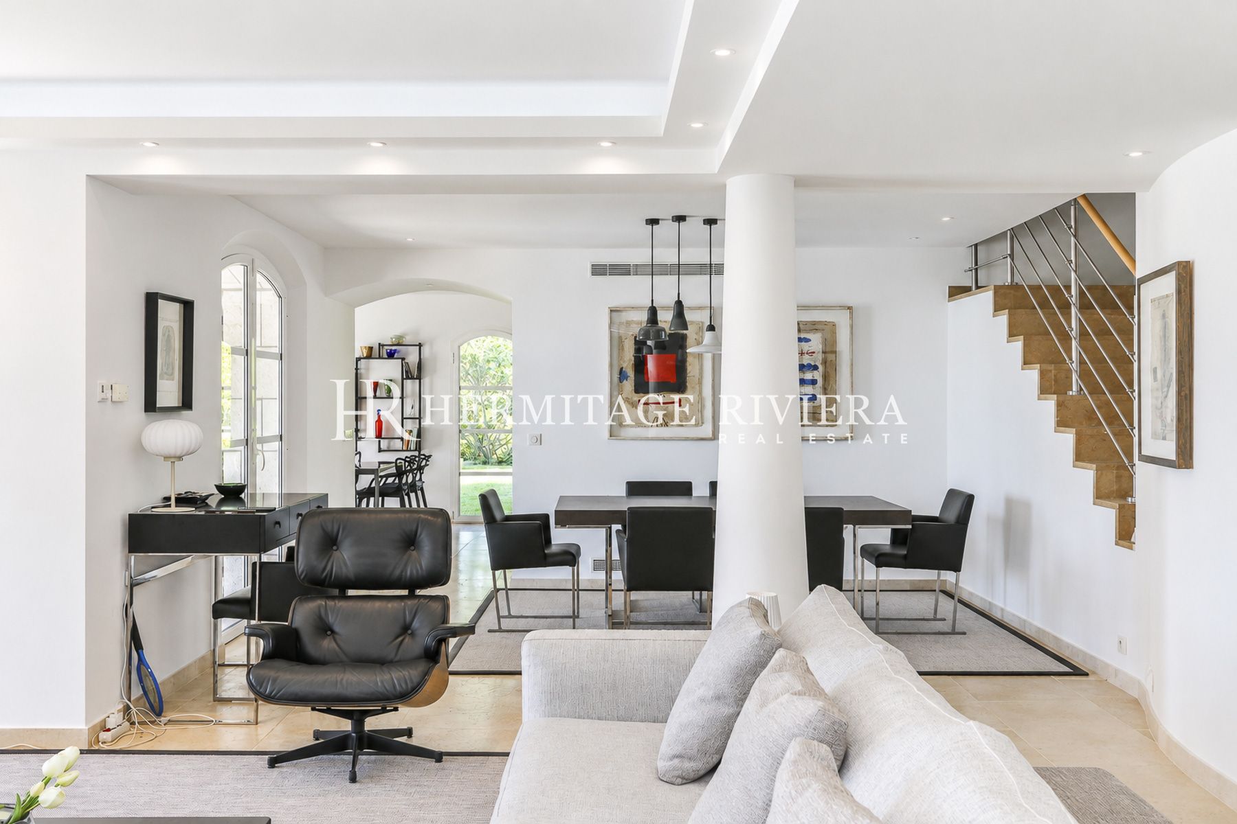 Villa i La Colle-sur-Loup Privat eiendom - Havutsikt - Flat hage - Basseng  (bilde 18)