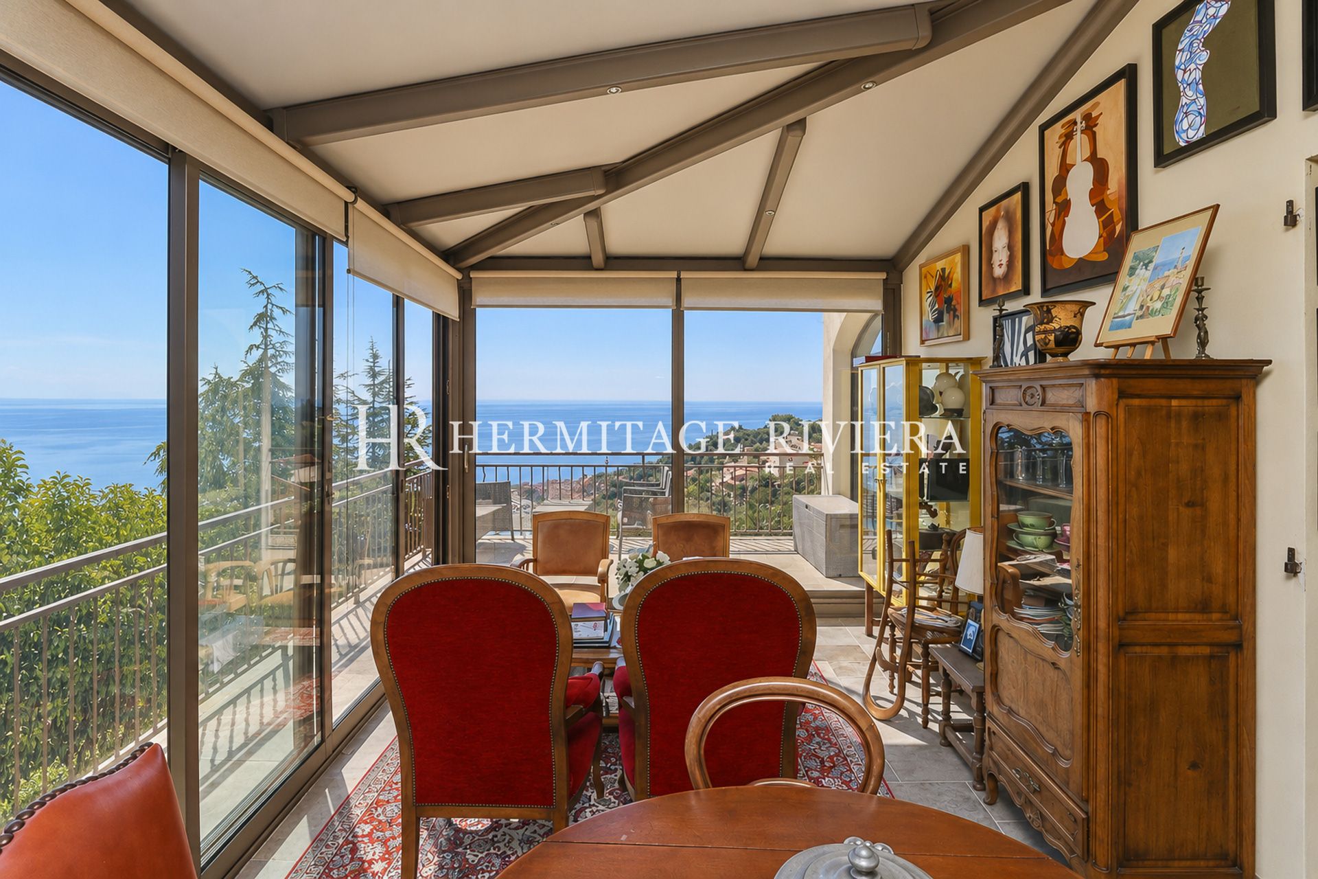 Villa à Menton Garavan Villa avec piscine et panorama à 360° - vues spectaculaires (image 6)