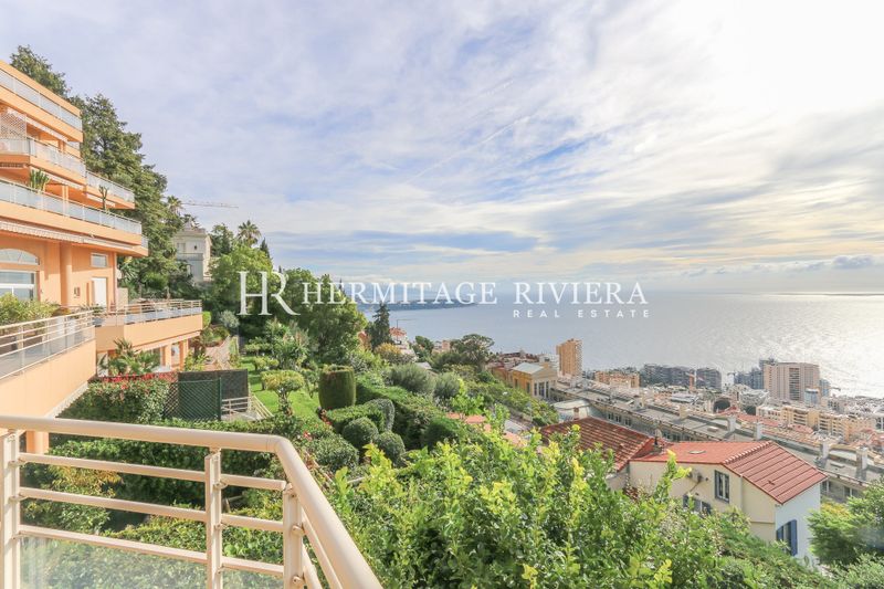 2-Zimmer-Wohnung - Duplex - Blick Monaco - Pool