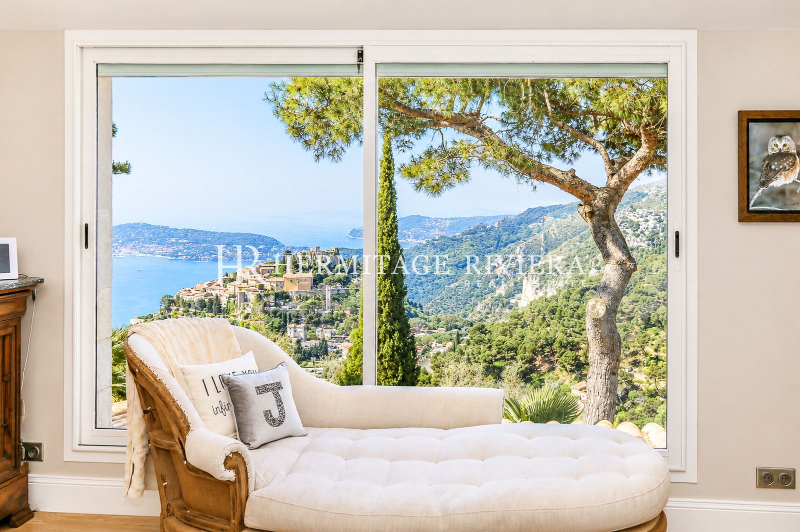 Villa in Eze Village Renovated villa - Views overlooking the village - Pool (image 20)