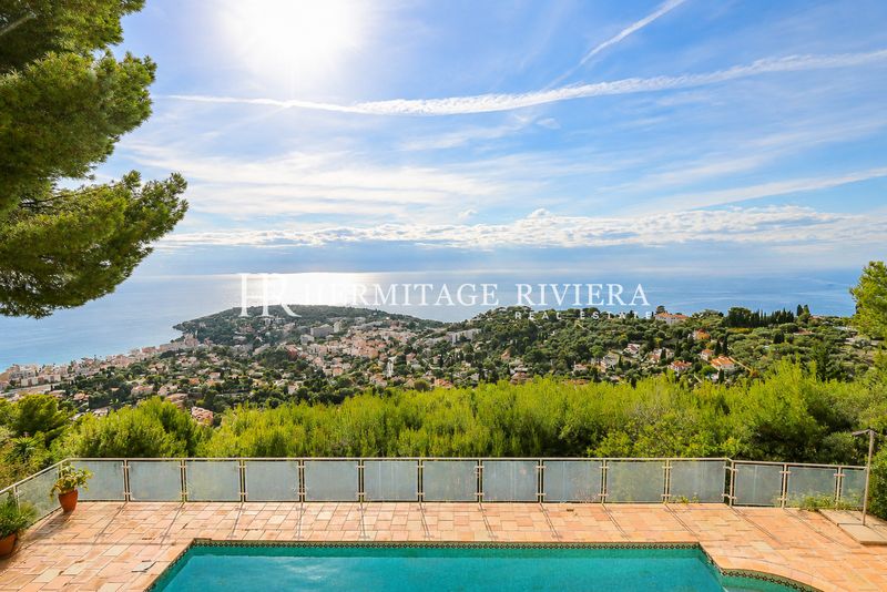 Provensalsk villa - panoramautsikt över havet - nära Monaco
