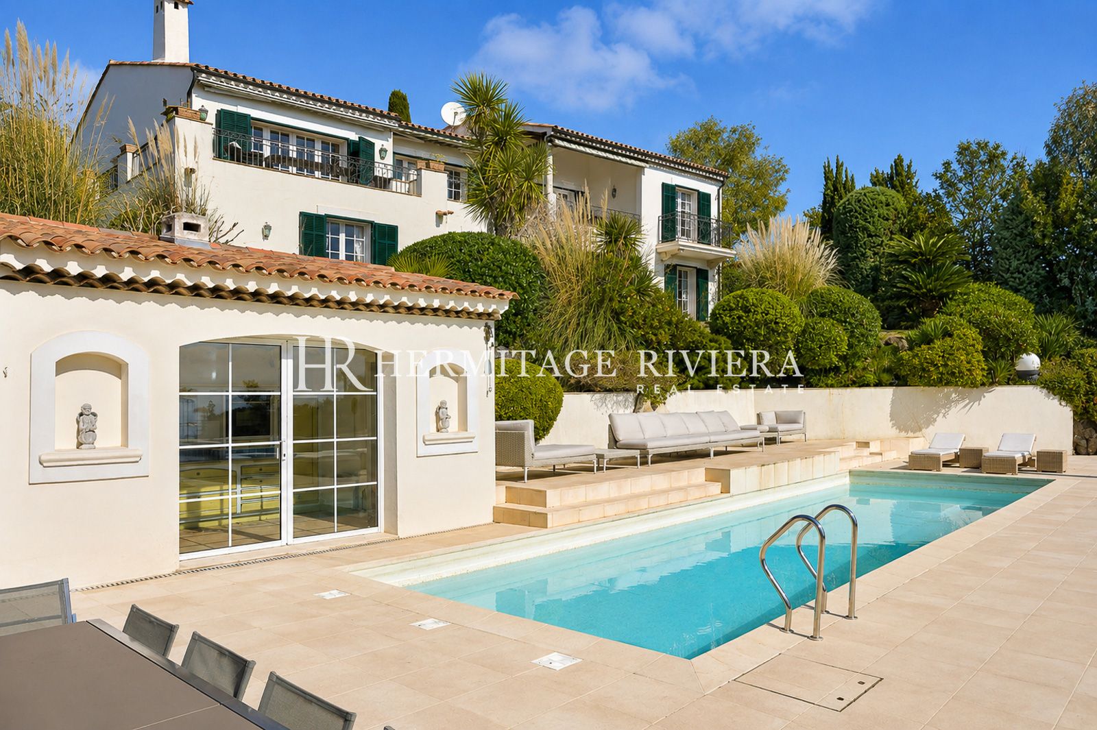 Villa i Cannes, Super Cannes Rolig - Havutsikt - Basseng - Gjestgiveri - Garasje (bilde 3)