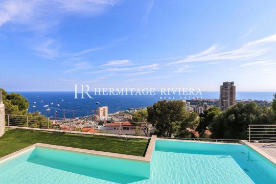 New contemporary villa overlooking Monaco 