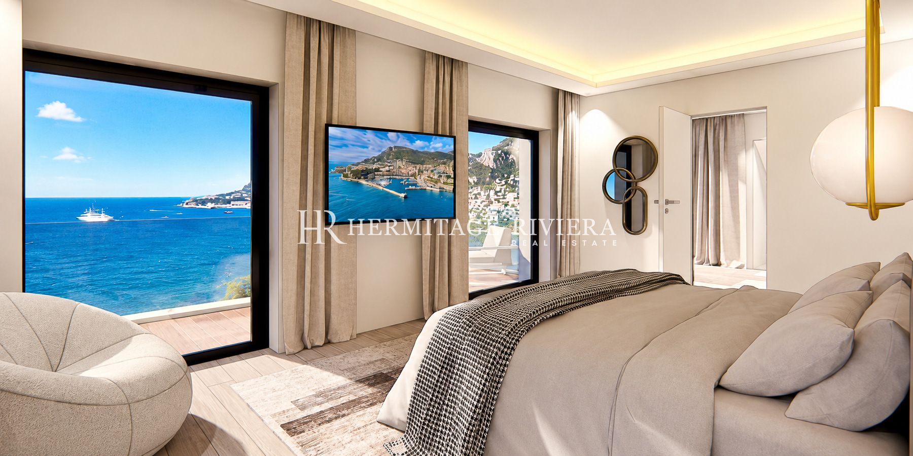 Villa in Roquebrune-Cap-Martin Contemporary Villa To Renovate Pool Monaco View (image 11)