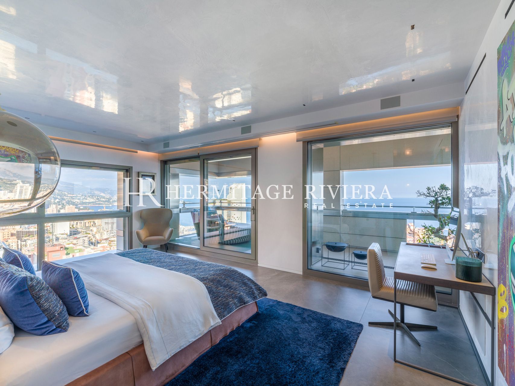 Apartment in Jardin Exotique Monaco  5 bedrooms- Terrace - Views of Monaco - Calme (image 25)