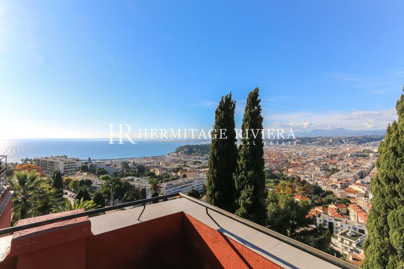 Apartment mit zwei Schlafzimmern - Dachterrasse - Blick auf Meer und Hafen