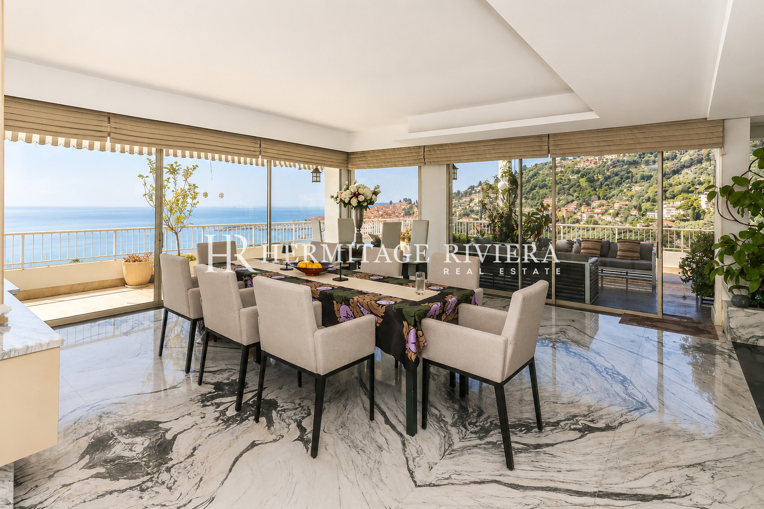 Penthouse in Menton Garavan Penthouse - Breathtaking panoramic sea views - Terrace  (image 10)
