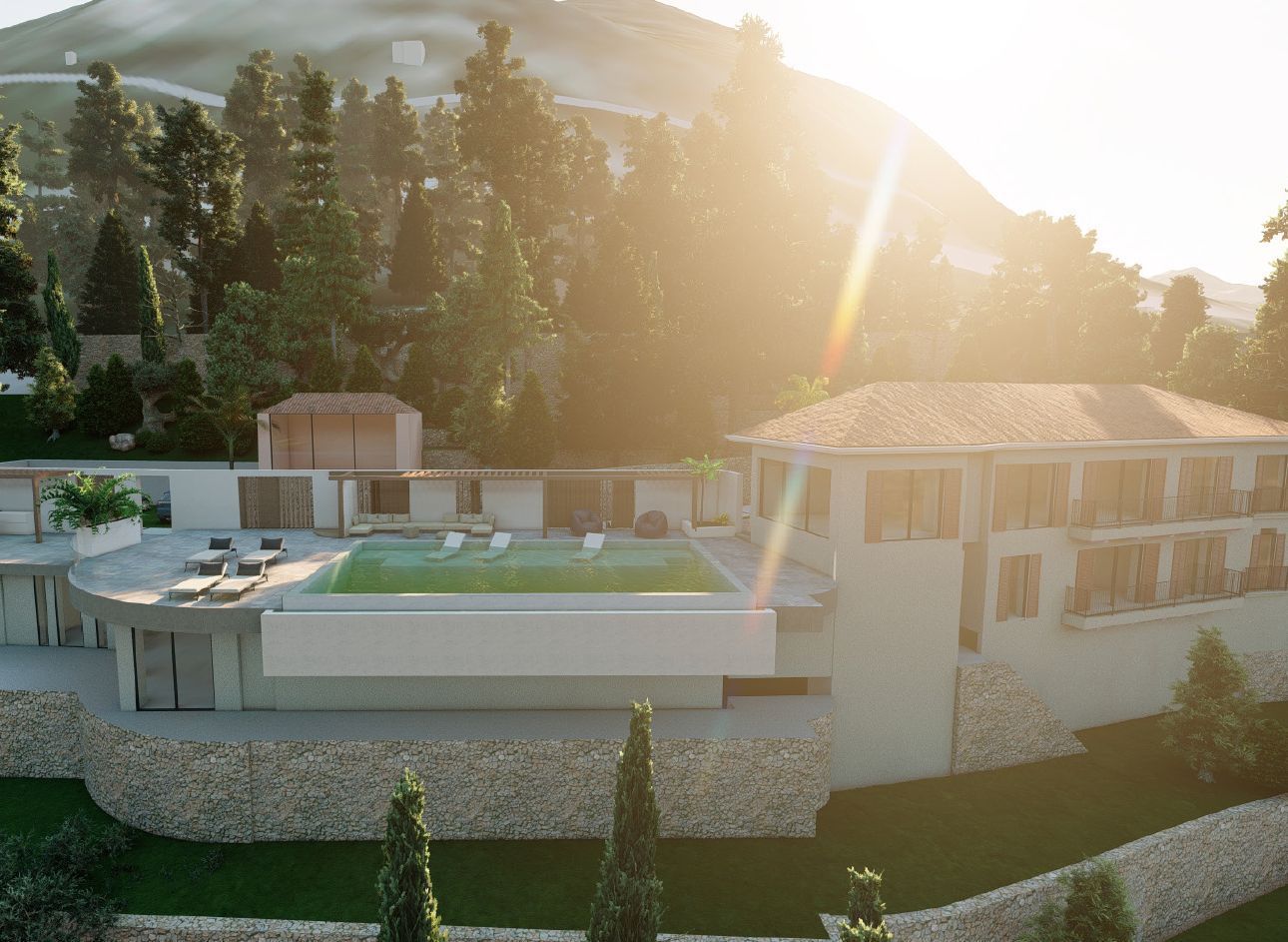 Lukk Monaco - Panoramautsikt over havet - Skal pusses opp