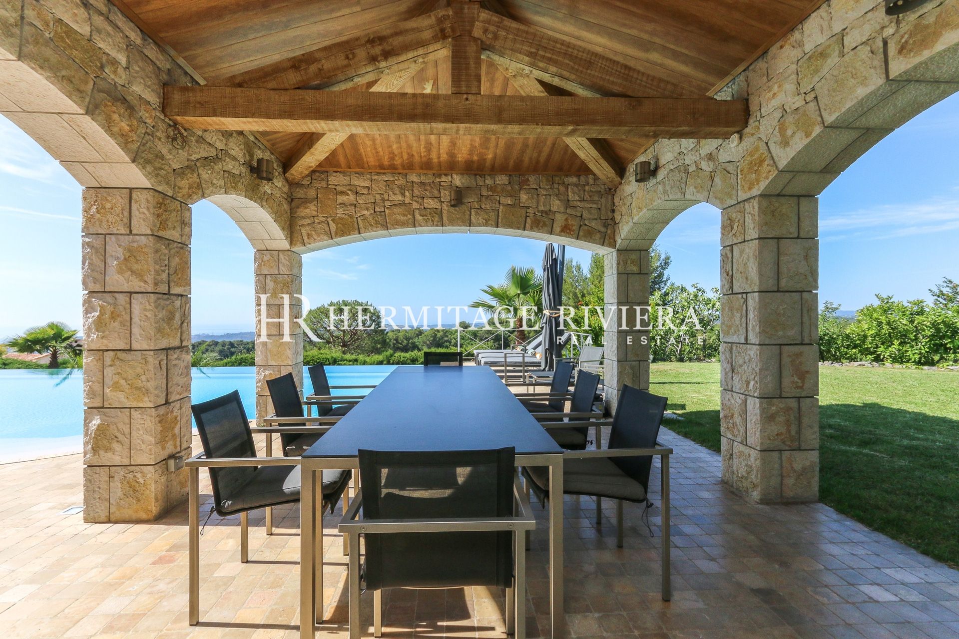 Villa i Saint-Paul-de-Vence Privat ejendom - Havudsigt - Flad have - Pool  (billede 10)