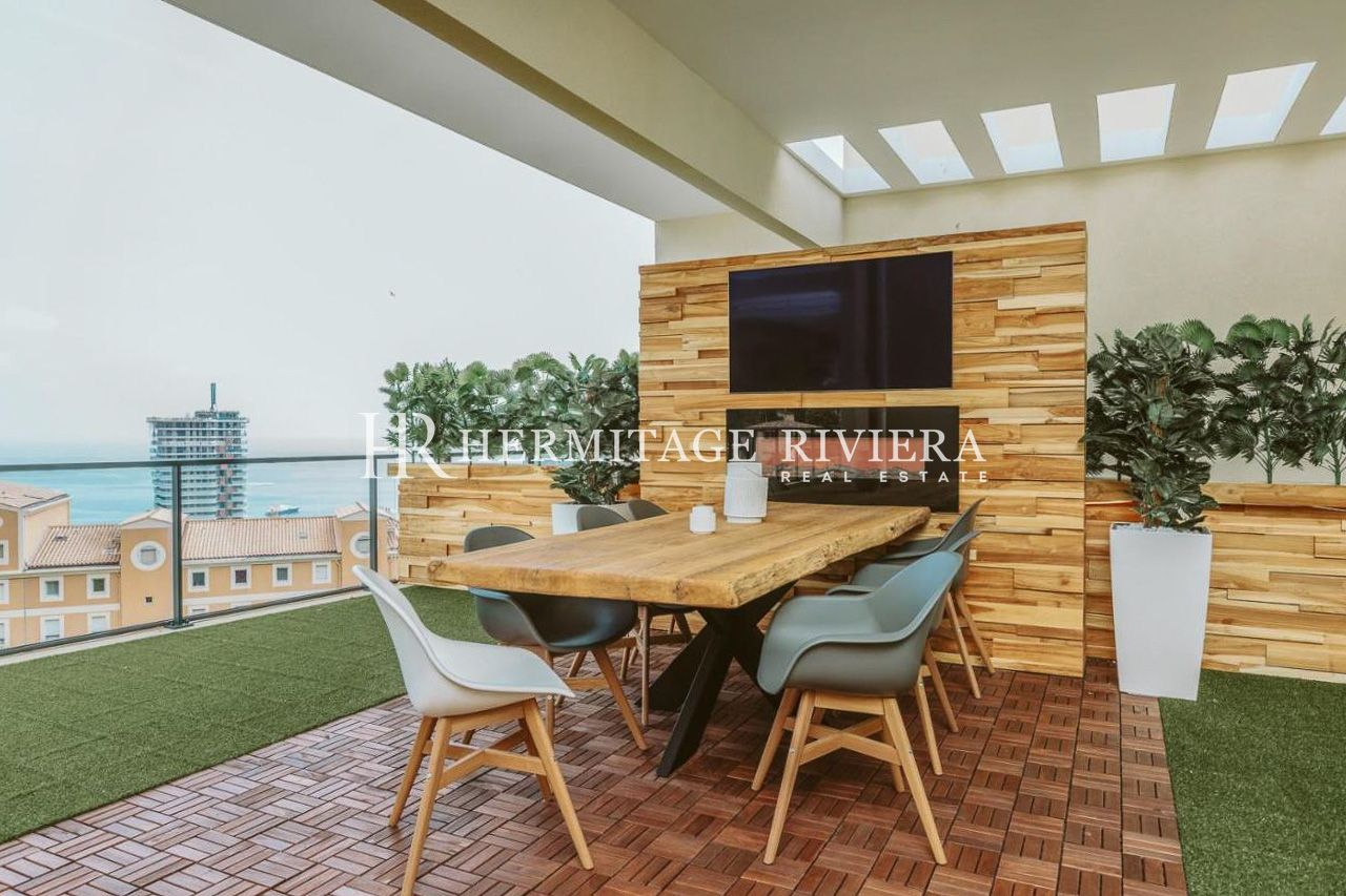 2 bedroom apartment - Immense terrace - View Monaco - Pool (image 5)