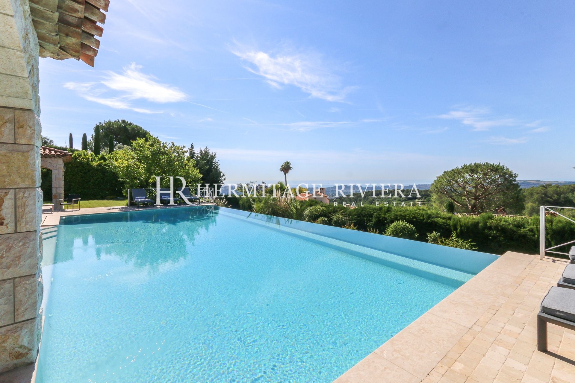 Villa i Saint-Paul-de-Vence Privat ejendom - Havudsigt - Flad have - Pool  (billede 2)