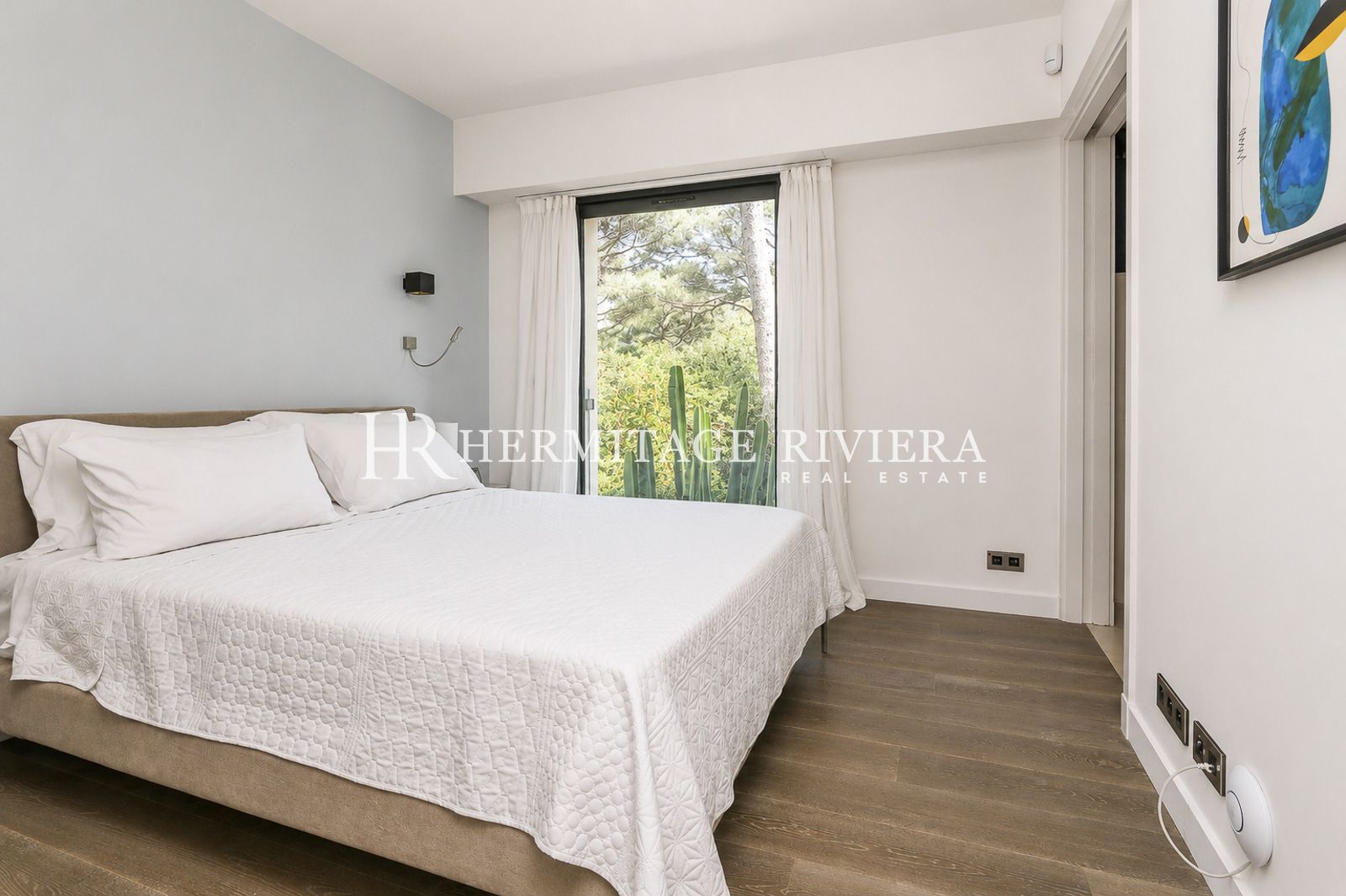 Bedroom 3 of modern property for rental Cap-Ferrat, close to Passable beach