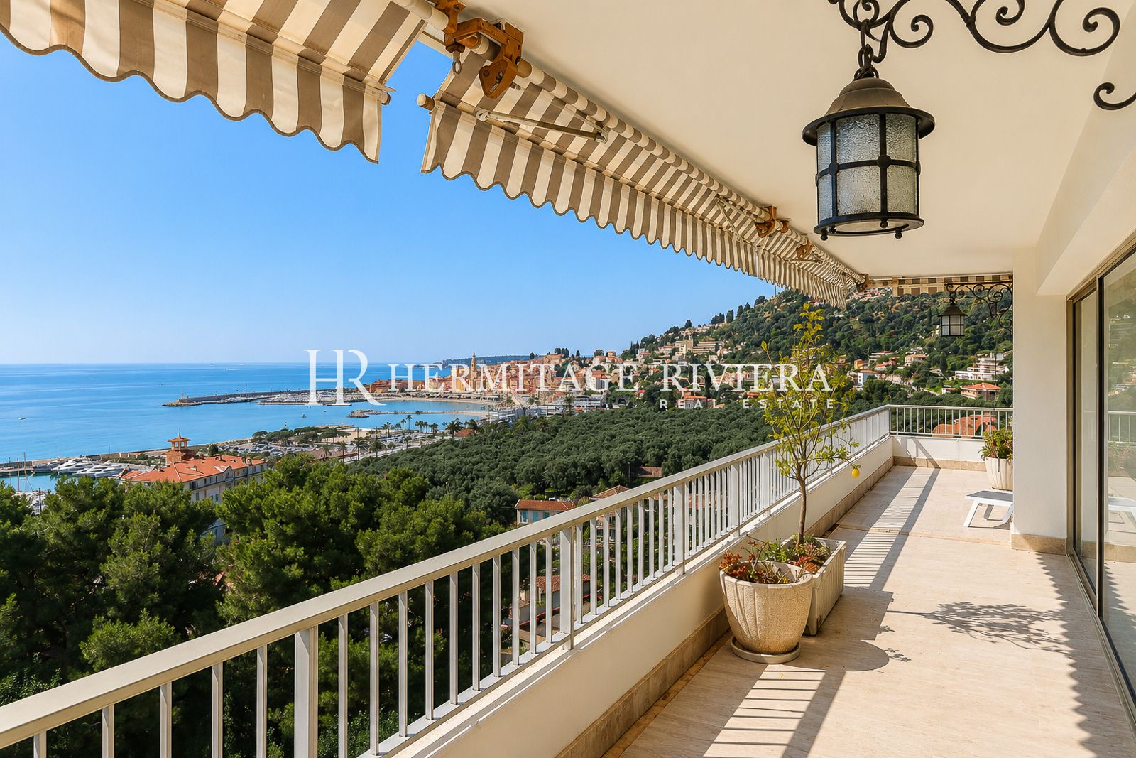 Penthouse i Menton Garavan Penthouse - Betagende panoramaudsigt over havet - Terrasse (billede 7)