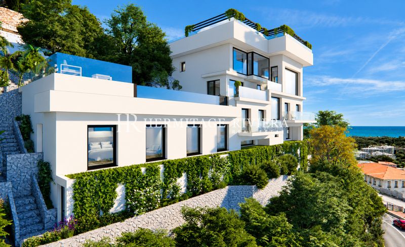 Contemporary Villa – To Renovate – Pool – Monaco View