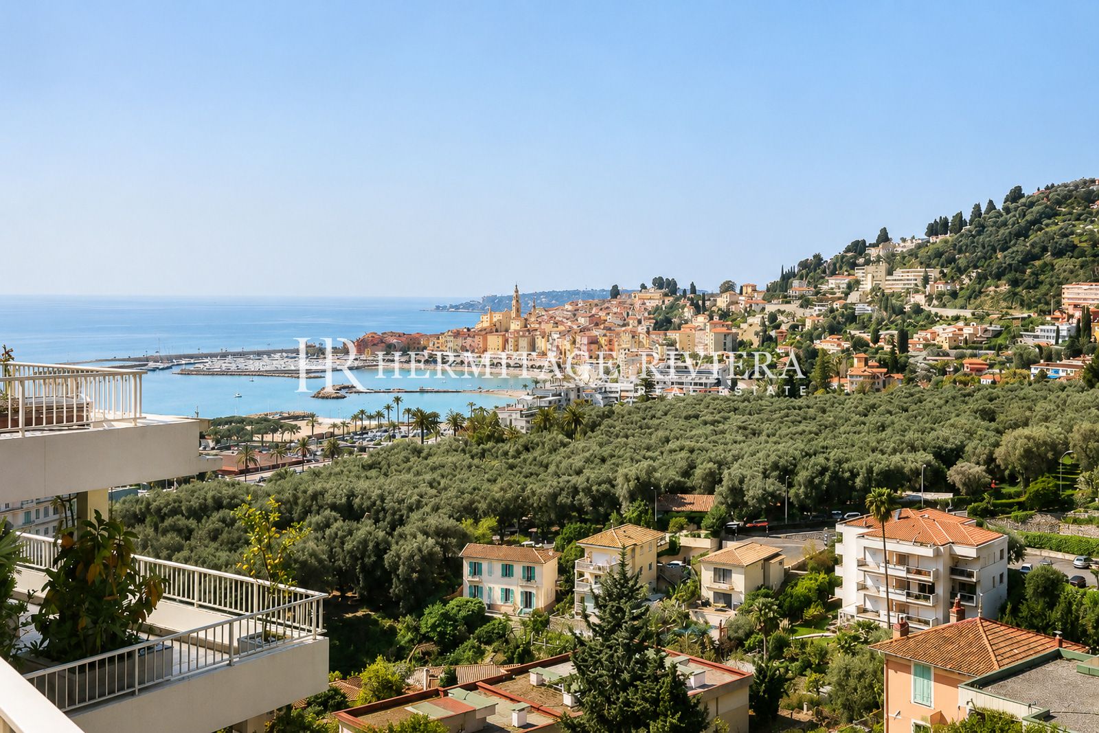 Penthouse i Menton Garavan Penthouse - Betagende panoramaudsigt over havet - Terrasse (billede 20)