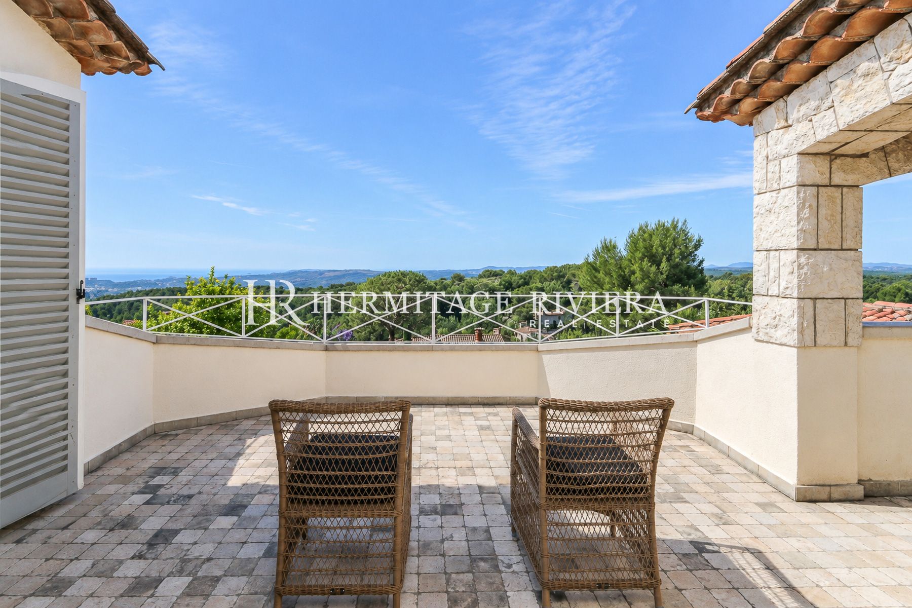 Villa i La Colle-sur-Loup Privat eiendom - Havutsikt - Flat hage - Basseng  (bilde 28)